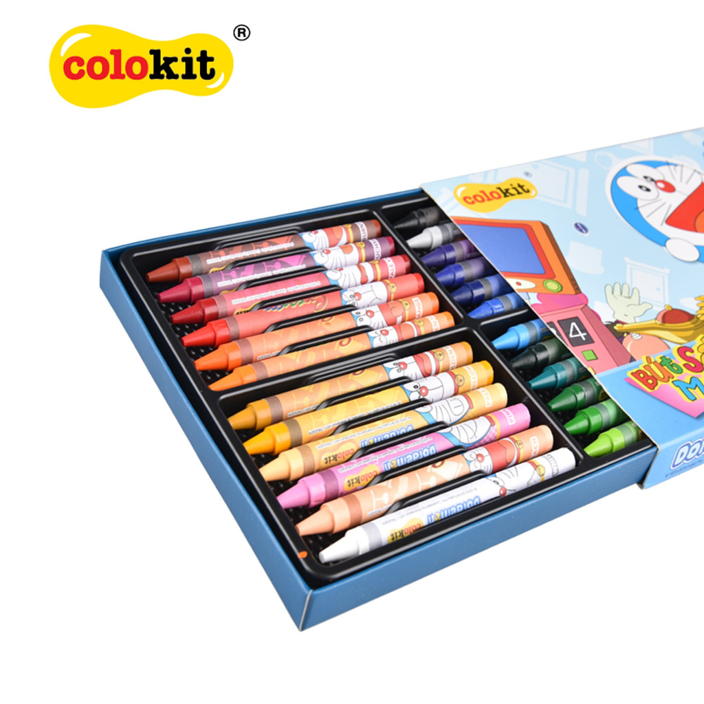 Bút sáp 10/16/24 màu Doremon Thiên Long - CRC04/DO-CR06/DO-CRC05/DO - vpp Quế Anh