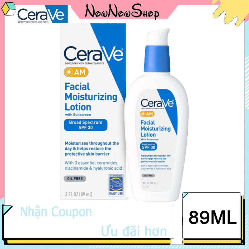 Kem dưỡng ẩm ban ngày CeraVe AM Facial Moisturizing Lotion SPF 30