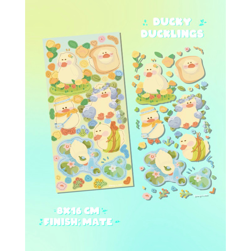 Bongjua | Ducky Ducklings - Nhãn dán vịt đáng iu 🌷