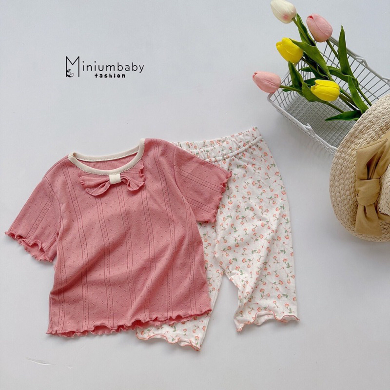 Bộ mặc nhà đi học, đi chơi cho bé gái