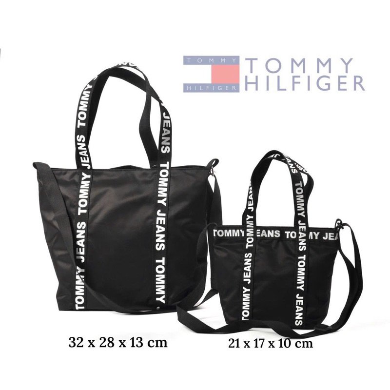 Túi tommy dáng tote vài dù