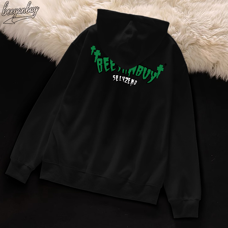 Áo Hoodie Cotton nam BEEYANBUY áo dài tay thời trang in hình unisex 100% cotton-V0001