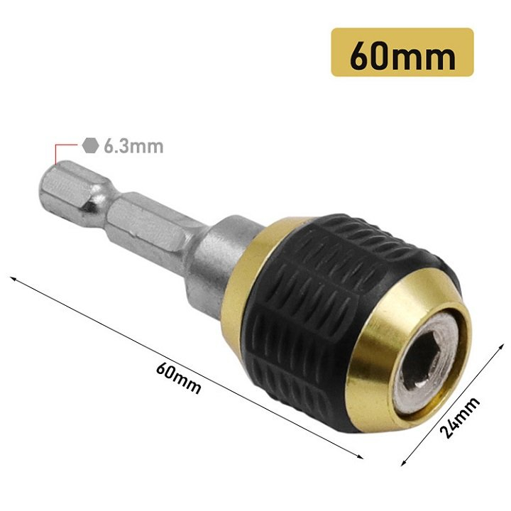 ĐẦU NỐI MŨI KHOAN CÓ KHÓA GÀI CHỐNG RỚT ĐẦU VÍT. cb1002