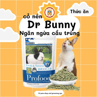 cỏ nén pellet cho thỏ của Dr Bunny (khử mùi hôi nước tiểu và ngừa cầu trùng hiệu quả) 1kg