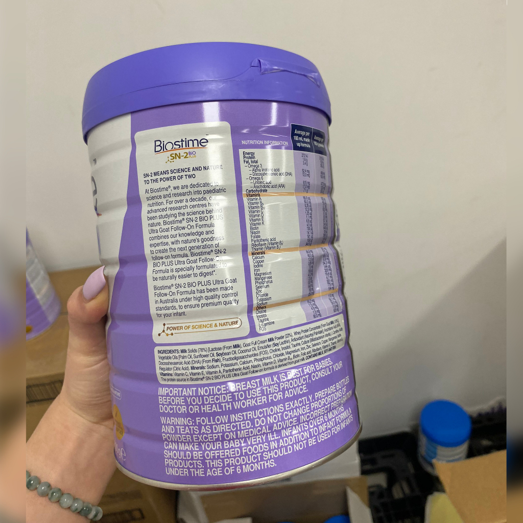 Sữa Biostime, Lotte Kid, HMO, Lactoferrin, hạn sử dụng dài 2024-2025