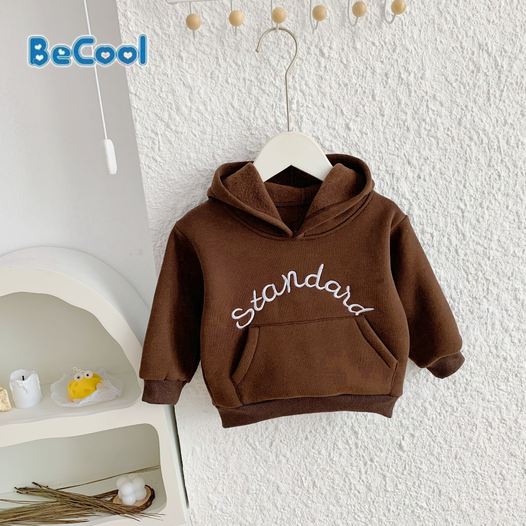 Áo Hoodie Chất Nỉ Bông Cho Bé Trai - Bé Gái, Áo Dài Tay STANDARE Cho Bé Mùa Đông Ấm Áp MINKSUN
