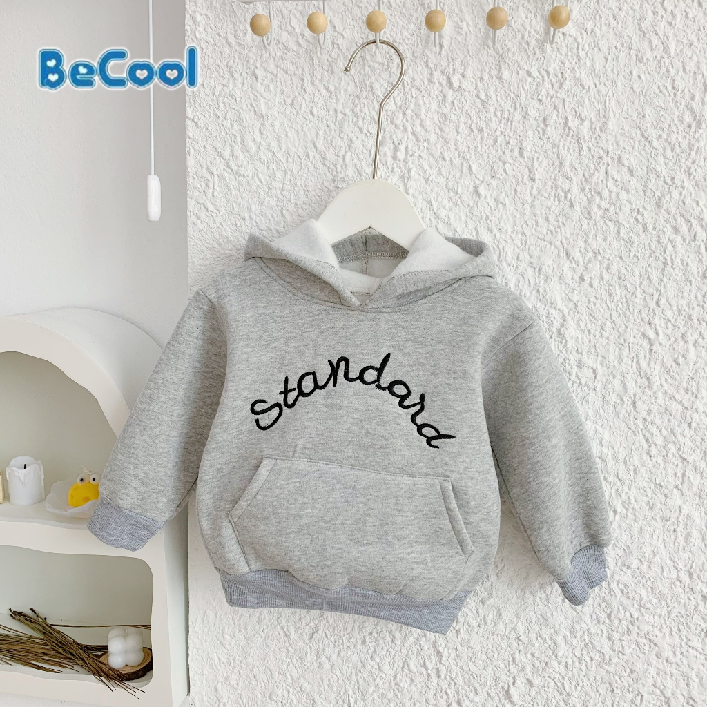 Áo Hoodie Chất Nỉ Bông Cho Bé Trai - Bé Gái, Áo Dài Tay STANDARE Cho Bé Mùa Đông Ấm Áp MINKSUN