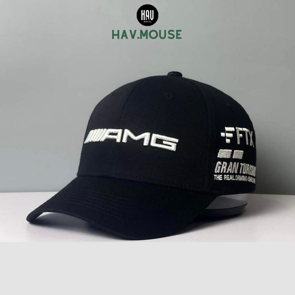 Mũ lưỡi trai thể thao thêu logo AMG - mercedes dành cho nam và nữ, free size