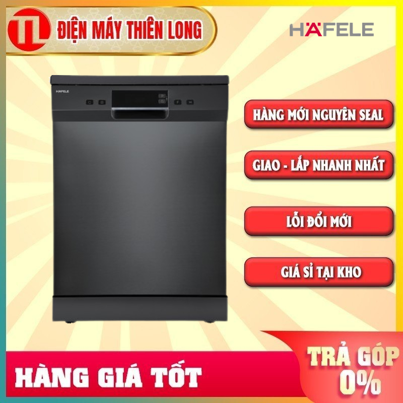 HDW-F60EB - Máy rửa chén độc lập Hafele HDW-F60EB Tích hợp 8 chương trình rửa, khả năng chứa đến 14 bộ - GIAO HCM