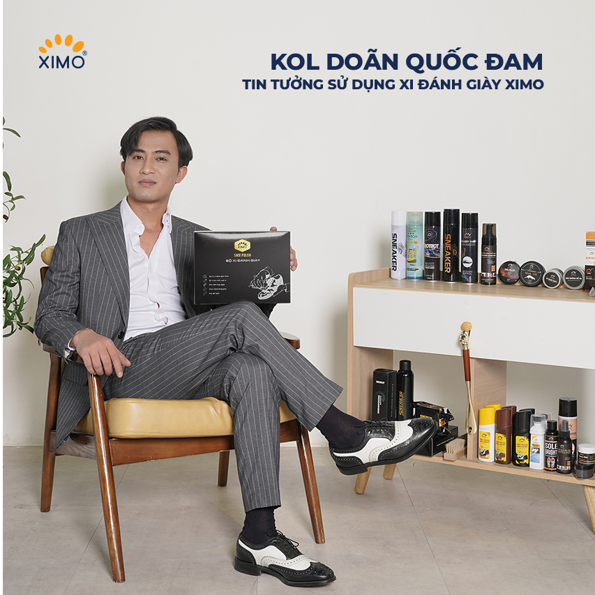 Xi đánh giày XIMO Shoe Polish dạng sáp giúp đánh bóng, bổ sung màu cho giày, đồ da XXI08 50ml