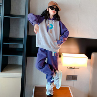 Bộ quần áo nỉ hoodie thu đông bé gái 6-14 tuổi từ 18-52kg mẫu RI. Đồ bộ bé gái, set đồ bé gái, set thu đông bé gái D6682