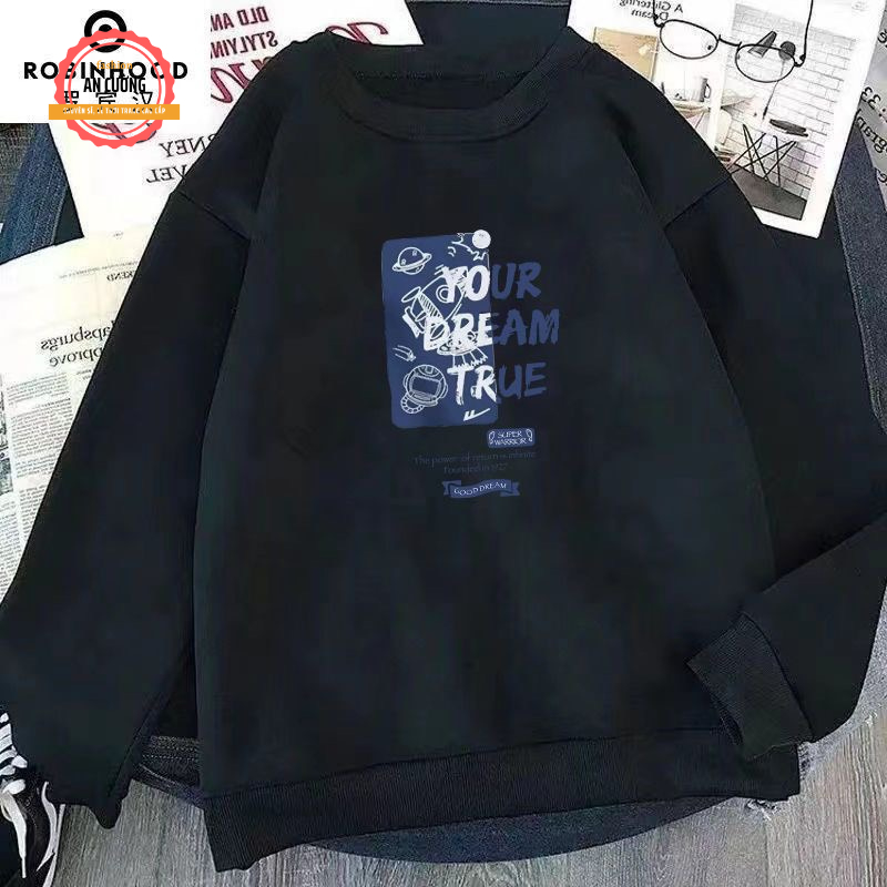 Áo sweater, áo thu đông dài tay, áo thun dài tay nam nữ chất nỉ cào bông cổ tròn SWEATER09 - An Cường Fashion