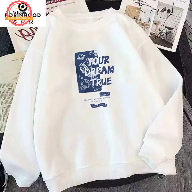 Áo sweater, áo thu đông dài tay, áo thun dài tay nam nữ chất nỉ cào bông cổ tròn SWEATER09 - An Cường Fashion