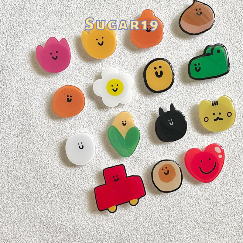 Giá đỡ chống lưng cho điện thoại pop in hình mặt cười Smiley Sugar19