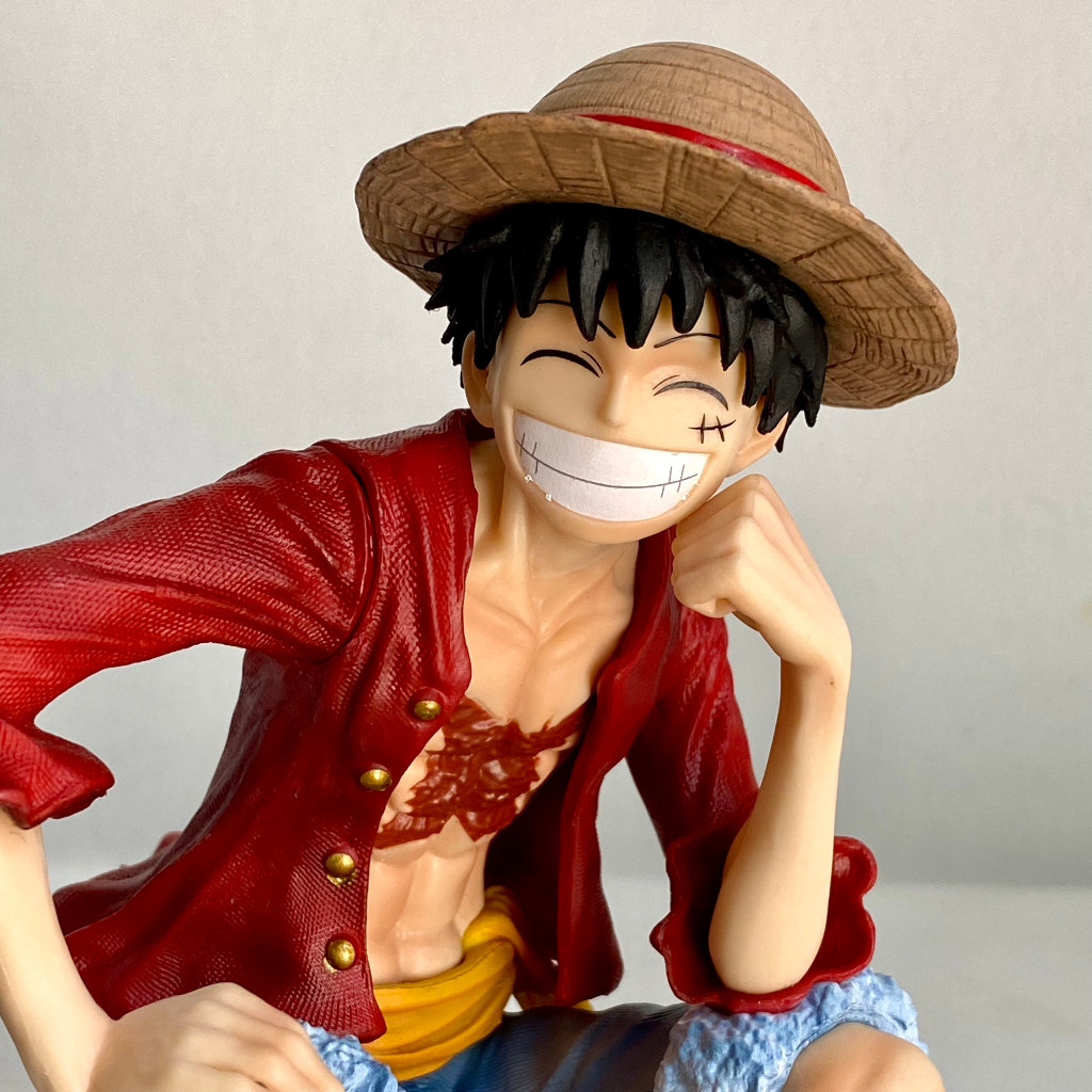 Mô hình Smlie Luffy cao 13cm IU studioF1 - Mô hình luffy ngồi cười cực nét - One piece figure