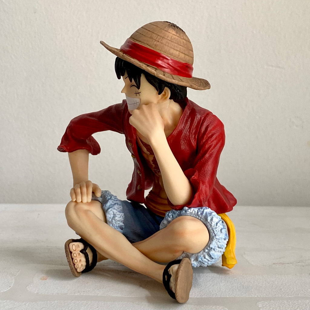 Mô hình Smlie Luffy cao 13cm IU studioF1 - Mô hình luffy ngồi cười cực nét - One piece figure