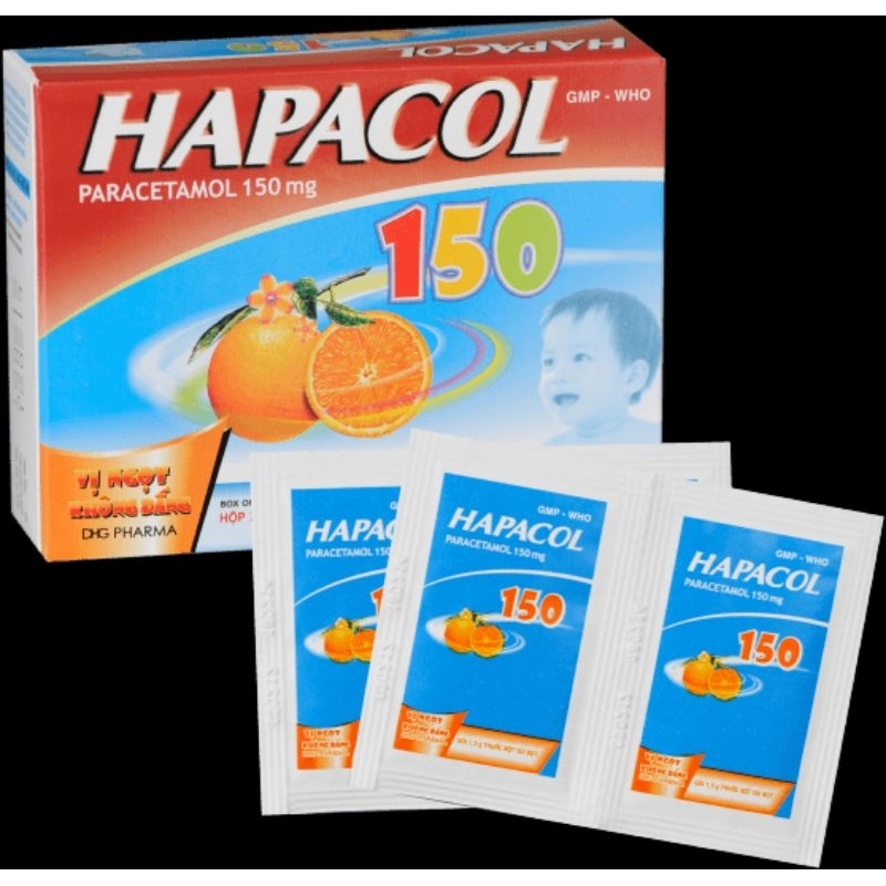 Hapacol 150mg dhg hộp 24 gói