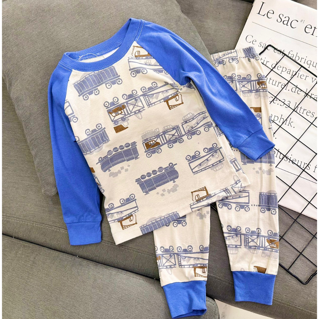 Bộ tay dài quần dài Thun borip bé trai siêu yêu size nhí 10-22kg