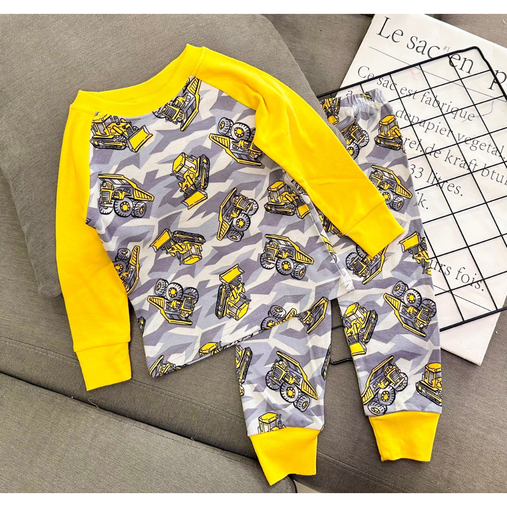 Bộ tay dài quần dài Thun borip bé trai siêu yêu size nhí 10-22kg