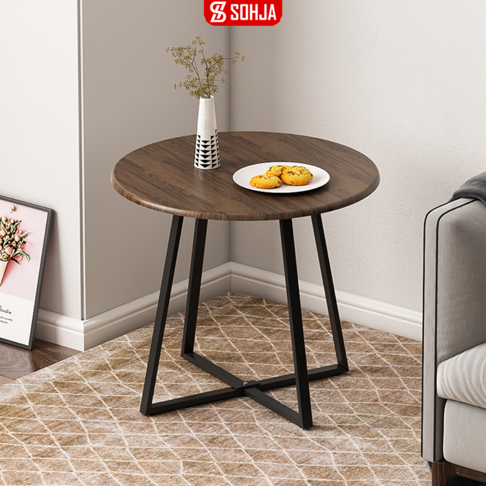 Bàn trà sofa tròn chân thép chống gỉ thương hiệu SOHJA - SM85