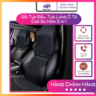 Gối tựa đầu tựa lưng cao su non  2 in 1