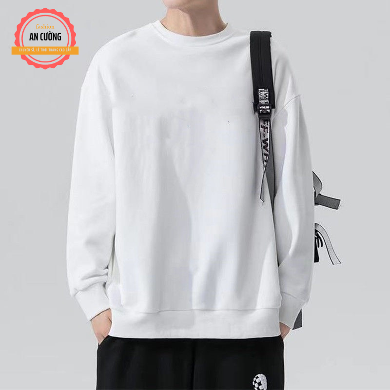 Áo sweater, áo thu đông dài tay, áo thun dài tay nam nữ chất nỉ cào bông cổ tròn SWEATER09 - An Cường Fashion