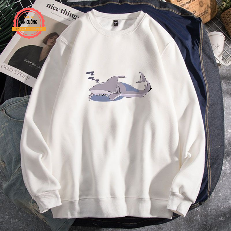 Áo sweater, áo thu đông dài tay, áo thun dài tay nam nữ chất nỉ cào bông cổ tròn SWEATER600  - An Cường Fashion