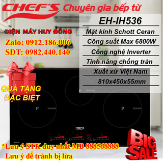 Bếp ba từ CHEF'S EH-IH536