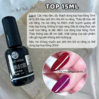 Base hoa hồng liên kết móng 15ml Nghi Thảo