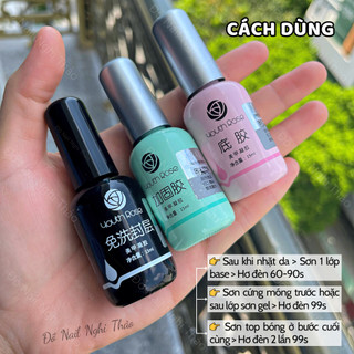 Base hoa hồng liên kết móng 15ml Nghi Thảo