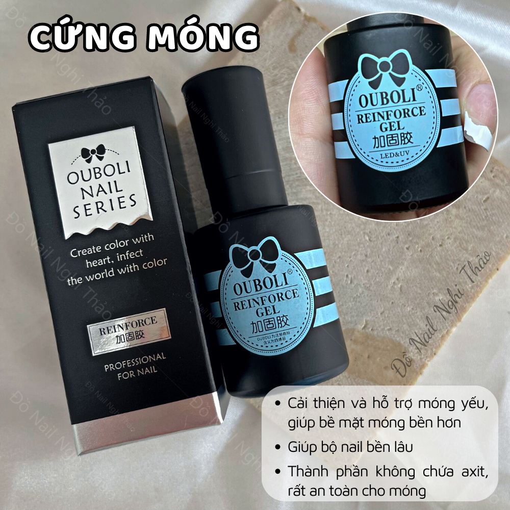 Base top cứng móng OUBOLI chính hãng 20ml JELIVA