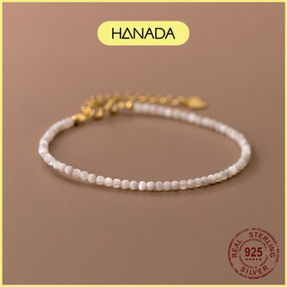 Lắc tay bạc 925 hanada lắc tay đá trắng 1012 h13