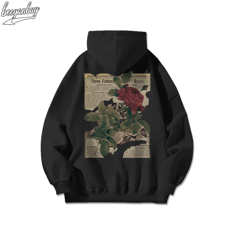 Áo khoác nỉ nam BEEYANBUY áo dài basic tay đẹp in hình unisex 100% cotton-B0073