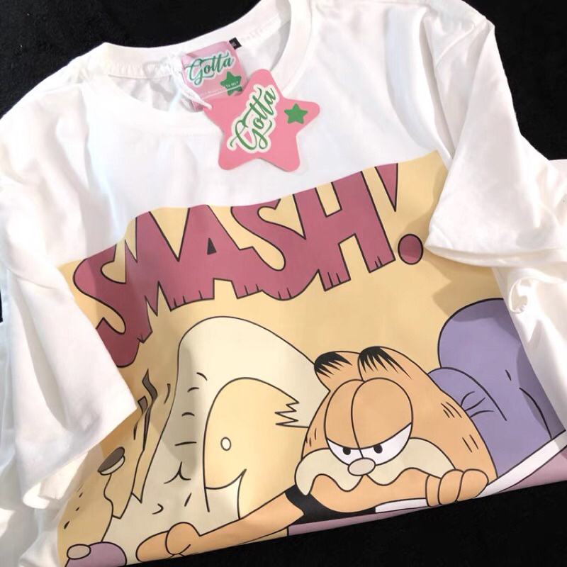 Áo thun cotton su form rộng tay lỡ - Smash