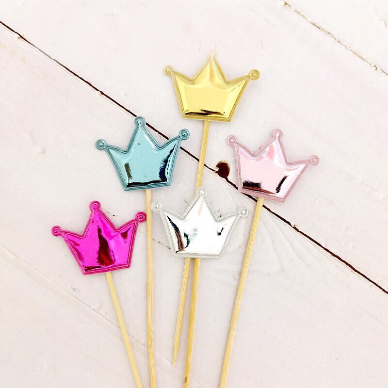 -Gói 60 que cắm da phồng -  Trang trí bánh sinh nhật bánh kem