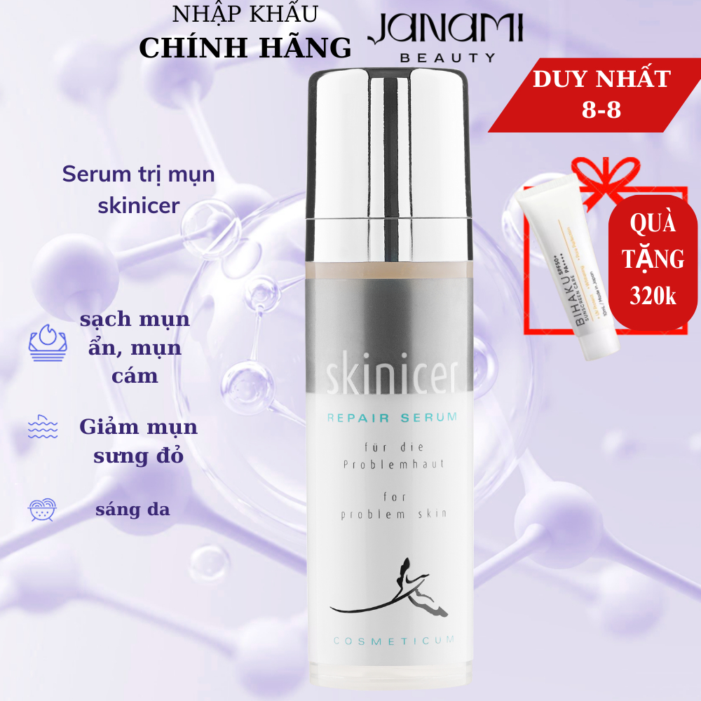 Tinh chất dịu nhẹ giảm mụn và phục hồi da SKINICER REPAIR SERUM 40ml