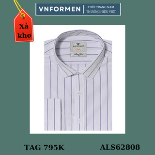 (XẢ KHO 42) Áo sơ mi nam dài tay ARISTINO- sợi sồi- slim- als62808