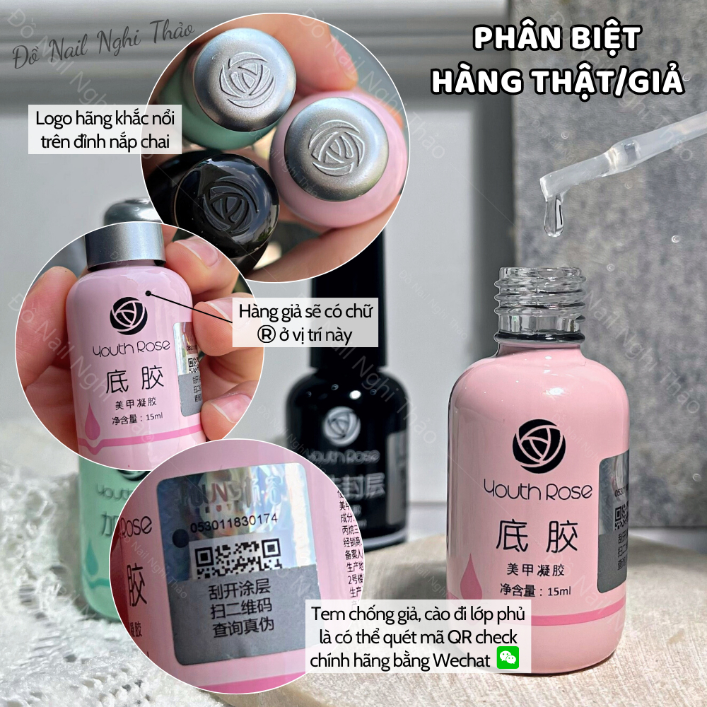 Cứng móng hoa hồng chính hãng 15ml NGHI THẢO