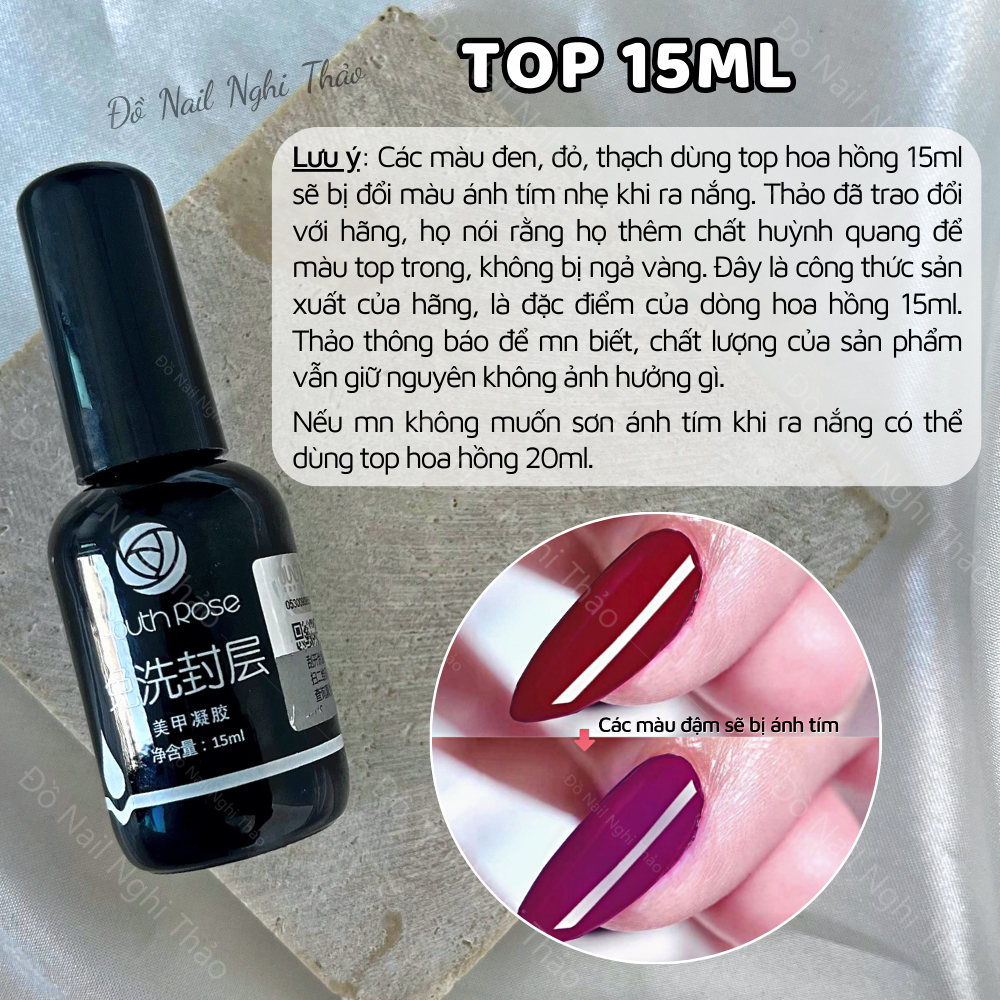 Cứng móng hoa hồng chính hãng 15ml NGHI THẢO