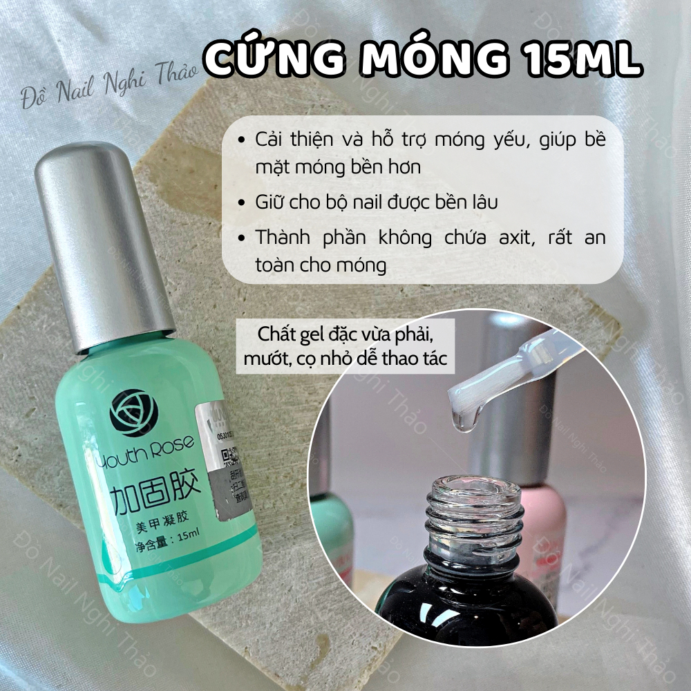 Cứng móng hoa hồng chính hãng 15ml NGHI THẢO