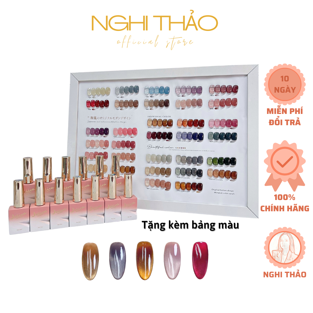 Set sơn gel thạch JELIVA 32 màu NGHI THẢO