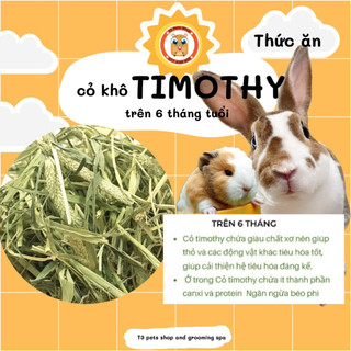 cỏ khô timothy dành cho thỏ bỏ sóc bắc mỹ trên 6 tháng tuổi