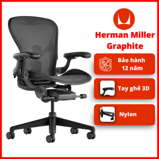 Ghế Công Thái Học Ergonomic Herman Miller Aeron Chất Liệu Cao Cấp, Thương Hiệu Mỹ, Bảo Hành Chính Hãng 12 Năm
