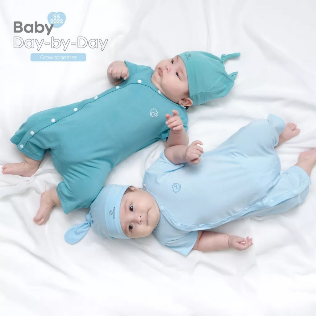 Body cộc cài chéo sợ tre Bu Baby