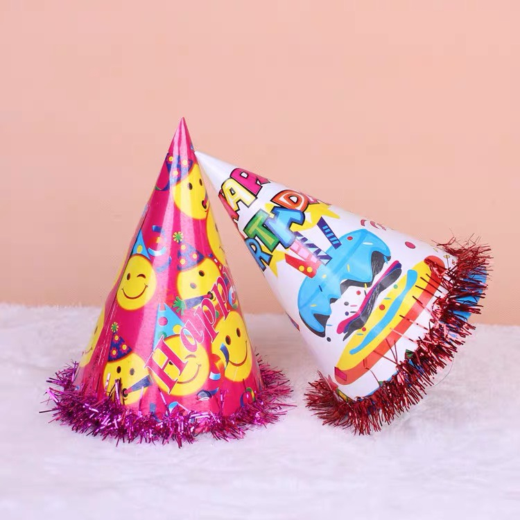 - Combo 10 mũ sinh nhật cho bé trai, bé gái, mũ sinh nhật người lớn - Trang trí bánh sinh nhật bánh kem