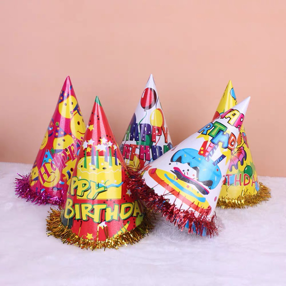 - Combo 10 mũ sinh nhật cho bé trai, bé gái, mũ sinh nhật người lớn - Trang trí bánh sinh nhật bánh kem