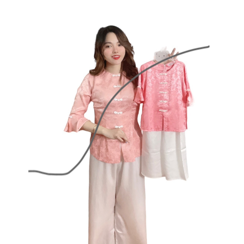 ÁO BÀ BA CÁCH TÂN CÚT TÀU MẸ VÀ BÉ