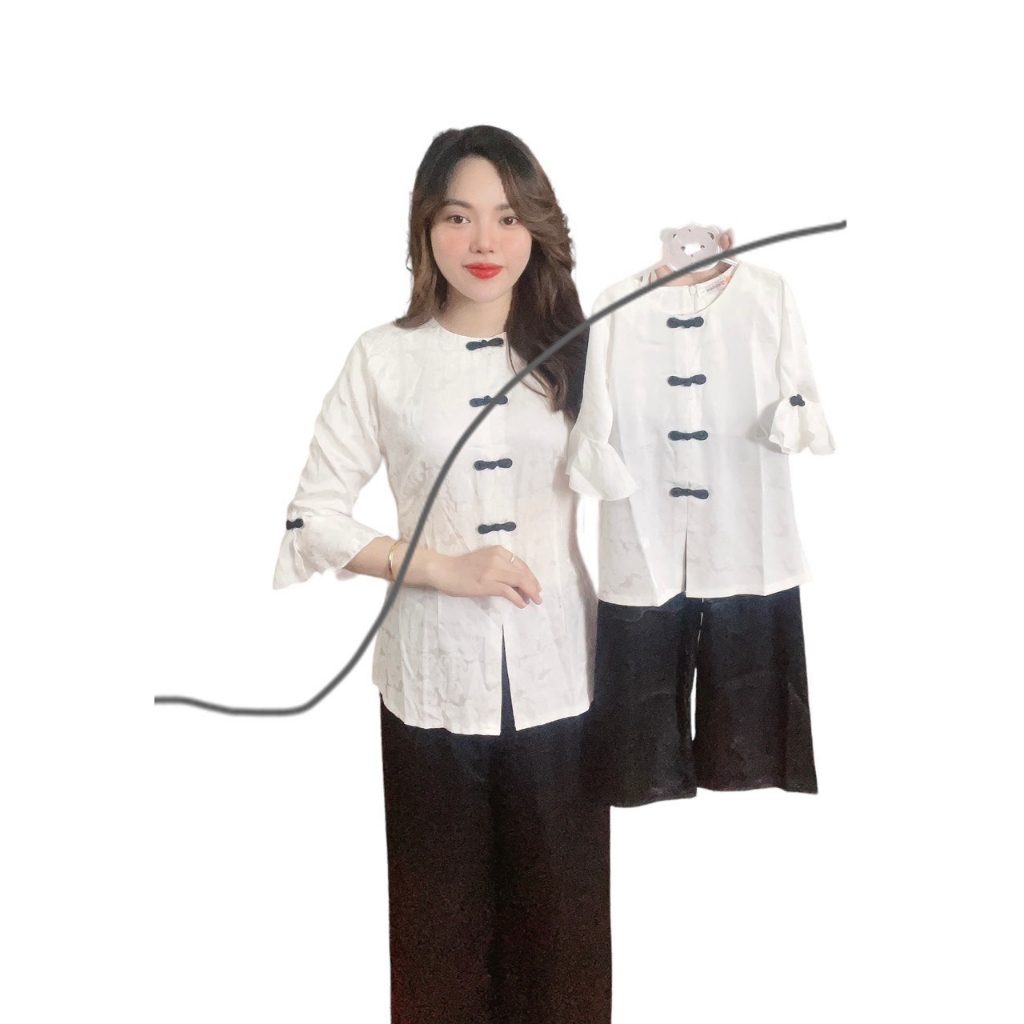 ÁO BÀ BA CÁCH TÂN CÚT TÀU MẸ VÀ BÉ