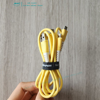 Cáp Sạc 3 Đầu Chính Hãng Drapow CX04-Cao Su Non Siêu Mềm-Nhiều Màu Đẹp-Tiện Lợi-Bảo Hành Chính Hãng
