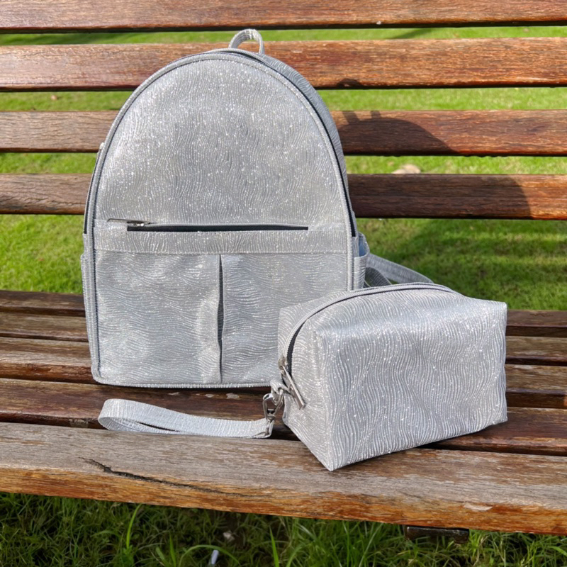 BALO VÀ HỘP BÚT  #THEREBEL 2 MÀU BẠC VÀ HỒNG